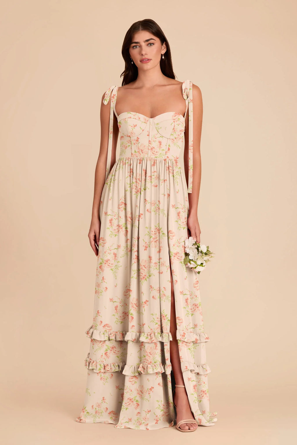 Daphne Whimsical Blooms front view bridesmaid dress