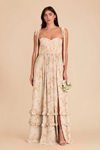 Daphne Whimsical Blooms front view bridesmaid dress