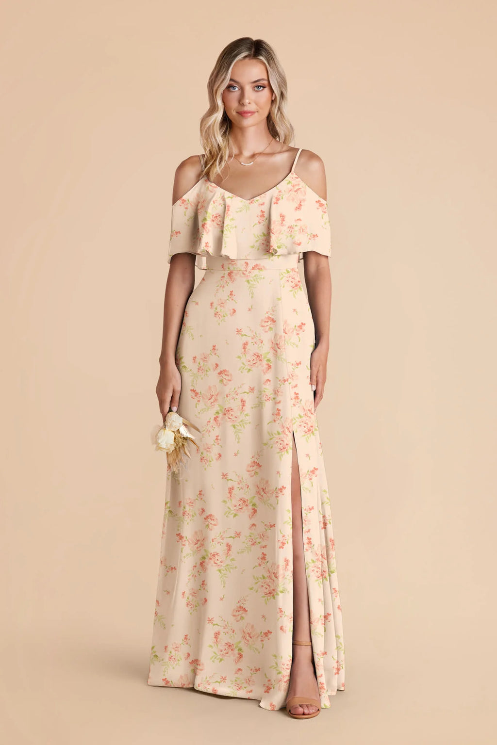 Genevieve Whimsical Blooms front view bridesmaid dress