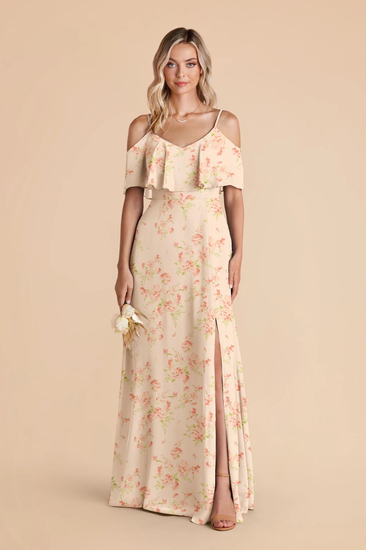 Genevieve Whimsical Blooms front view bridesmaid dress