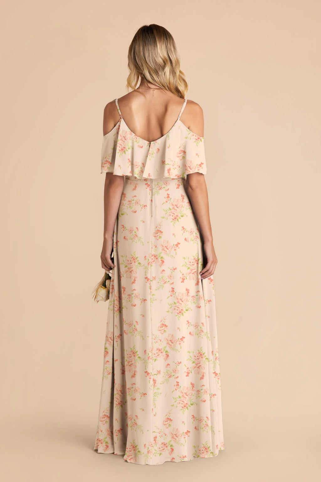 Genevieve Whimsical Blooms back view bridesmaid dress