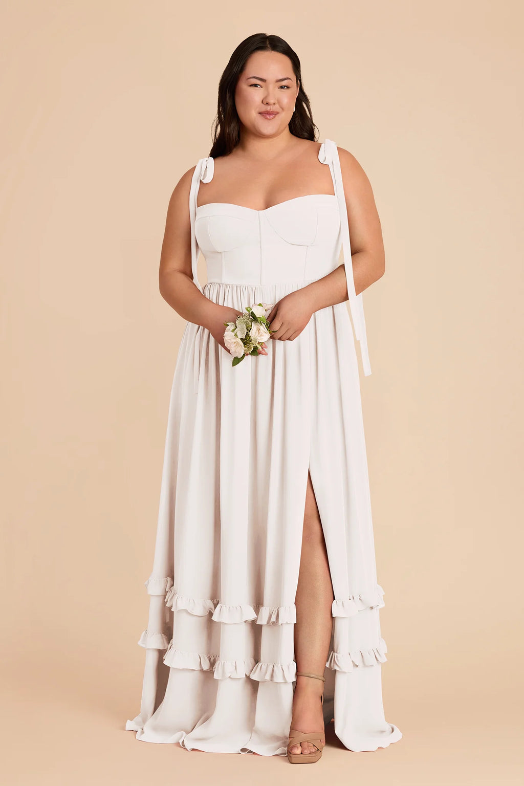 Daphne White alternate view 1 bridesmaid dress