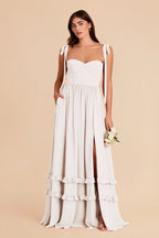 Daphne White alternate view 2 bridesmaid dress