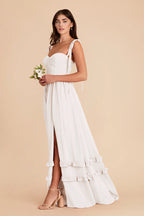 Daphne White alternate view 3 bridesmaid dress