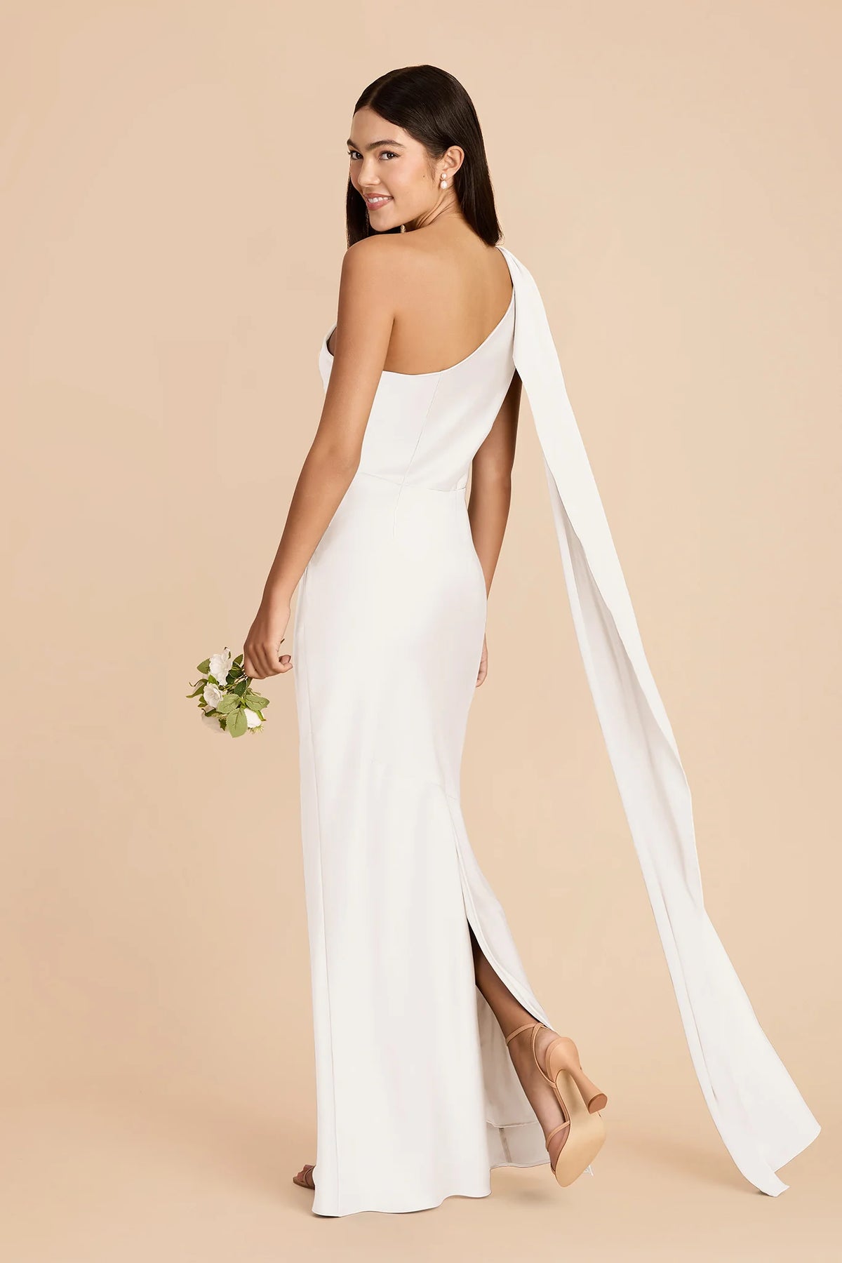 Ariadne White alternate view 3 bridesmaid dress