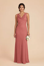 Odette Wild Rose front view bridesmaid dress