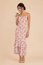 Liora Wild Rose Garden front view bridesmaid dress