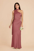 Ariadne Wild Rose front view bridesmaid dress