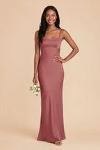 Noelle Wild Rose front view bridesmaid dress