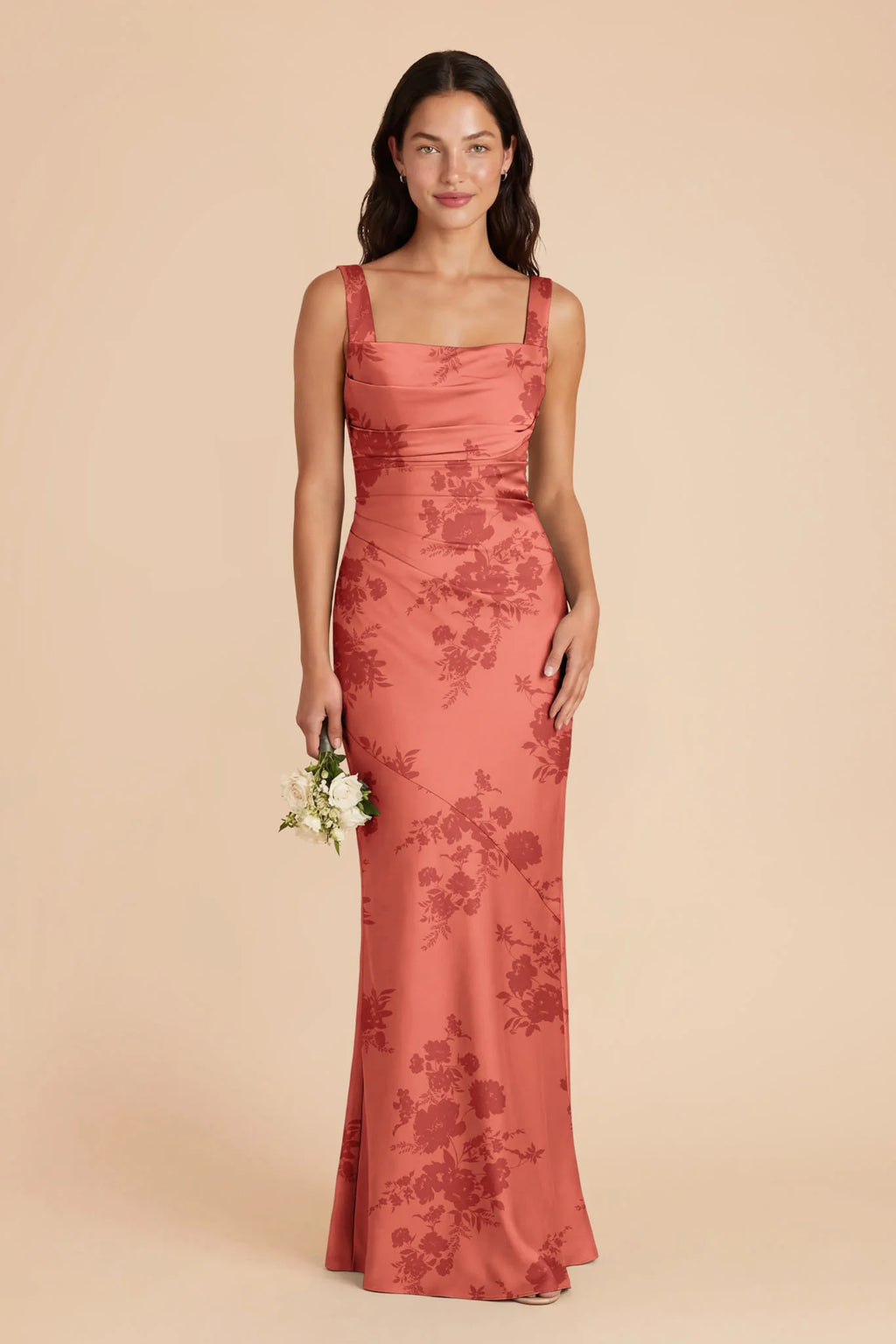 Colette Wild Rose Whimsical Blooms front view bridesmaid dress