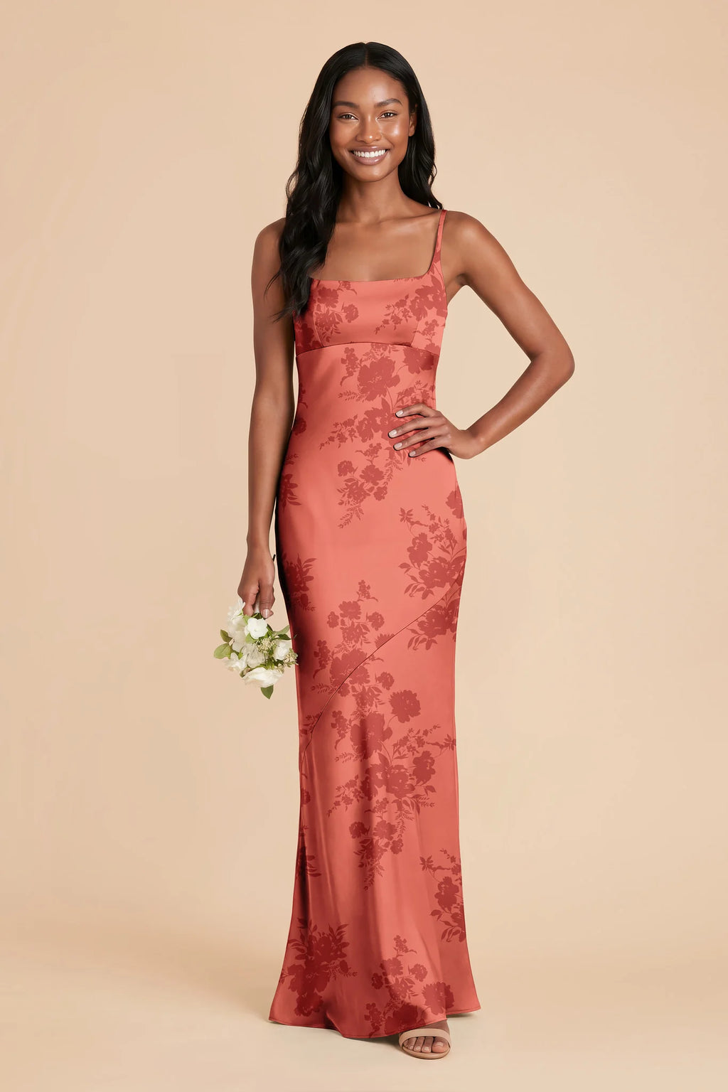 Noelle Wild Rose Whimsical Blooms front view bridesmaid dress