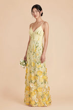Aurelia Yellow Multi alternate view 1 bridesmaid dress