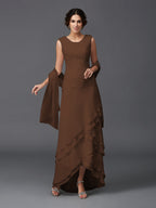 Hazel Marie Brown front view mother of the bride dress