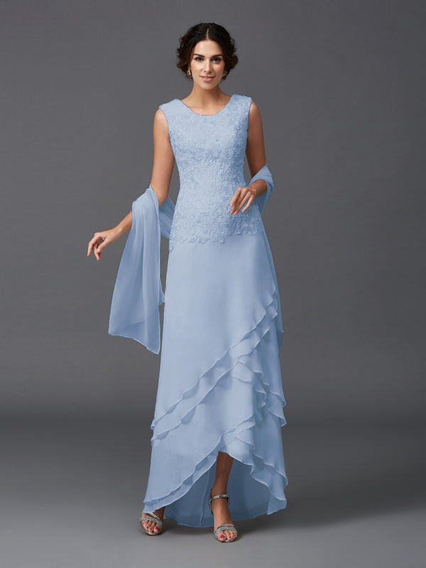 Hazel Marie Lavender front view mother of the bride dress