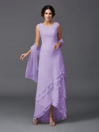 Hazel Marie Lilac front view mother of the bride dress