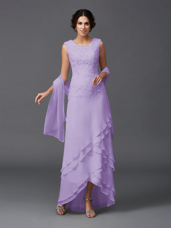 Hazel Marie Lilac front view mother of the bride dress
