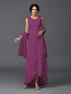 Hazel Marie Orchid front view mother of the bride dress