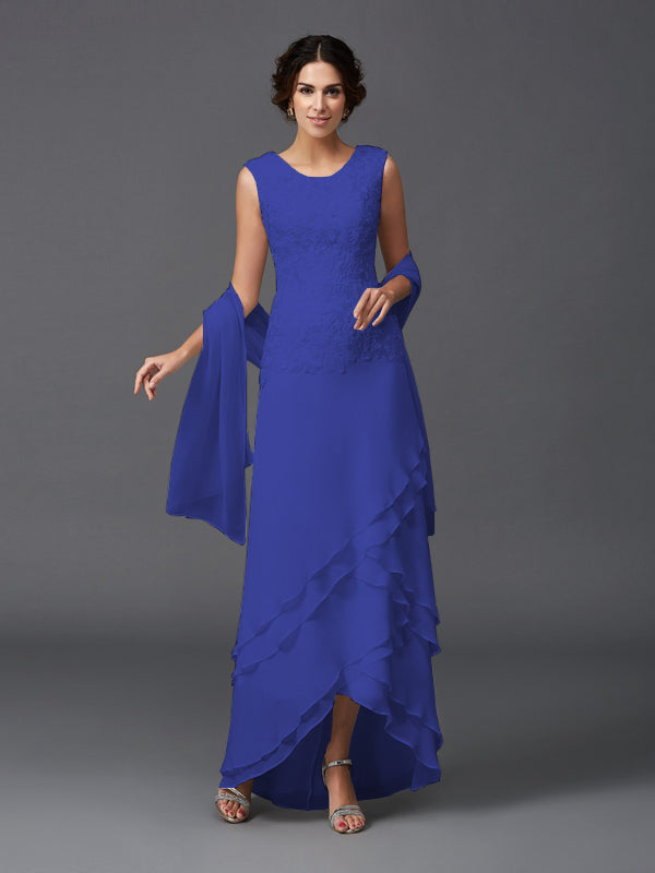 Hazel Marie Royal Blue front view mother of the bride dress