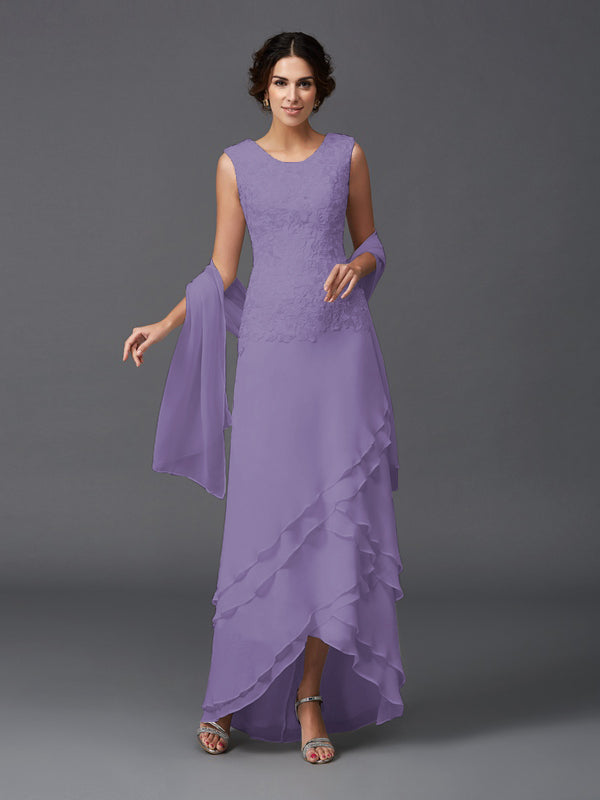 Hazel Marie Orchid back view mother of the bride dress