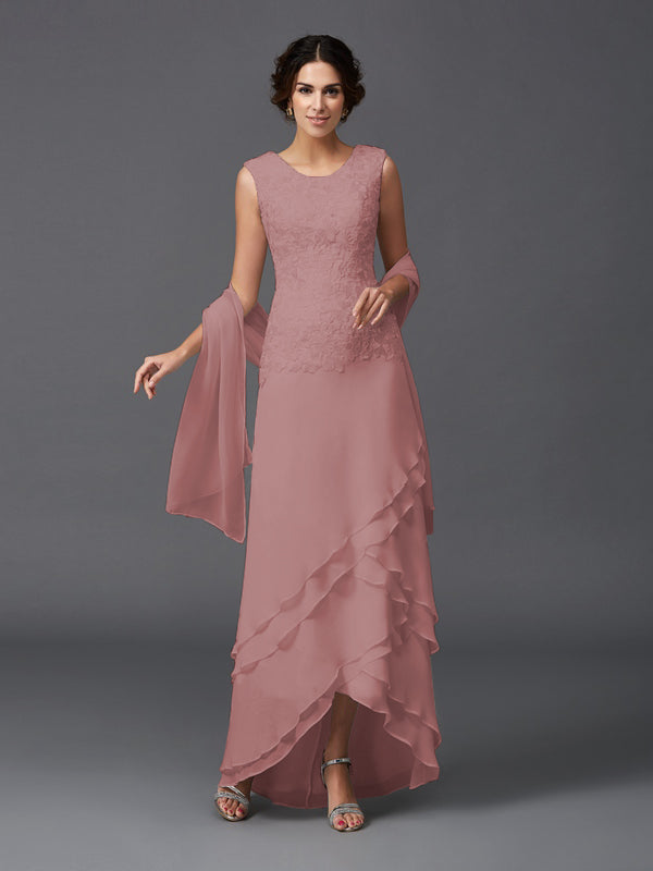 Hazel Marie Mauve front view mother of the bride dress