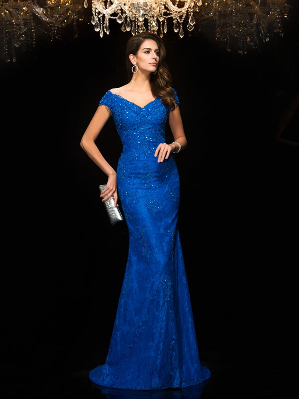 Natalie Rose Navy Blue front view mother of the bride dress