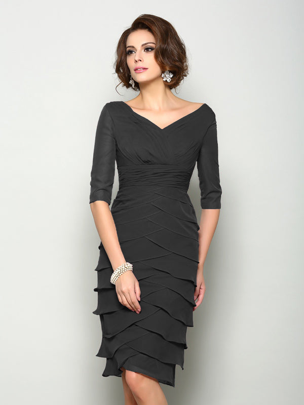 Violet Mae Black front view mother of the bride dress
