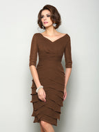 Violet Mae Brown front view mother of the bride dress