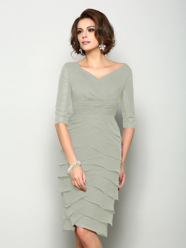 Violet Mae Grey front view mother of the bride dress