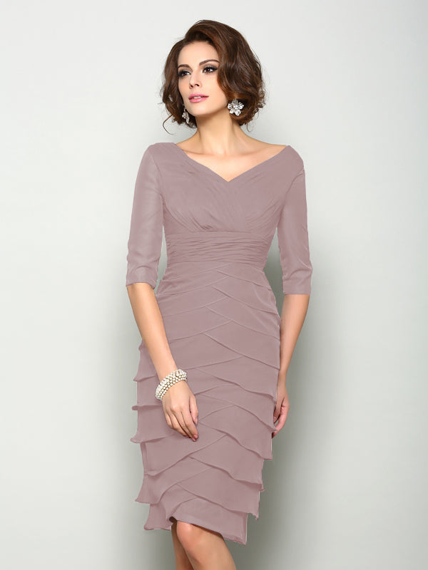 Violet Mae Steel Blue side view mother of the bride dress