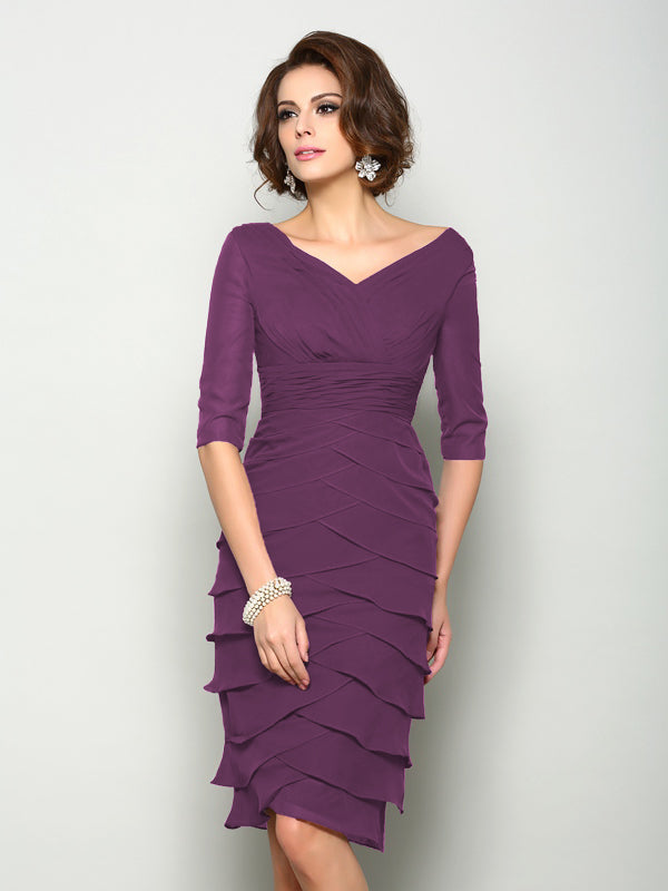 Violet Mae Grape front view mother of the bride dress