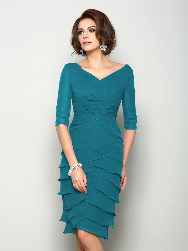 Violet Mae Navy Blue side view mother of the bride dress
