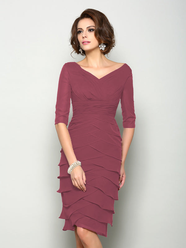 Violet Mae Plum front view mother of the bride dress