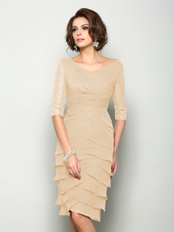 Violet Mae Peach back view mother of the bride dress