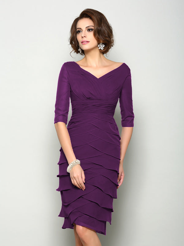 Violet Mae Plum back view mother of the bride dress