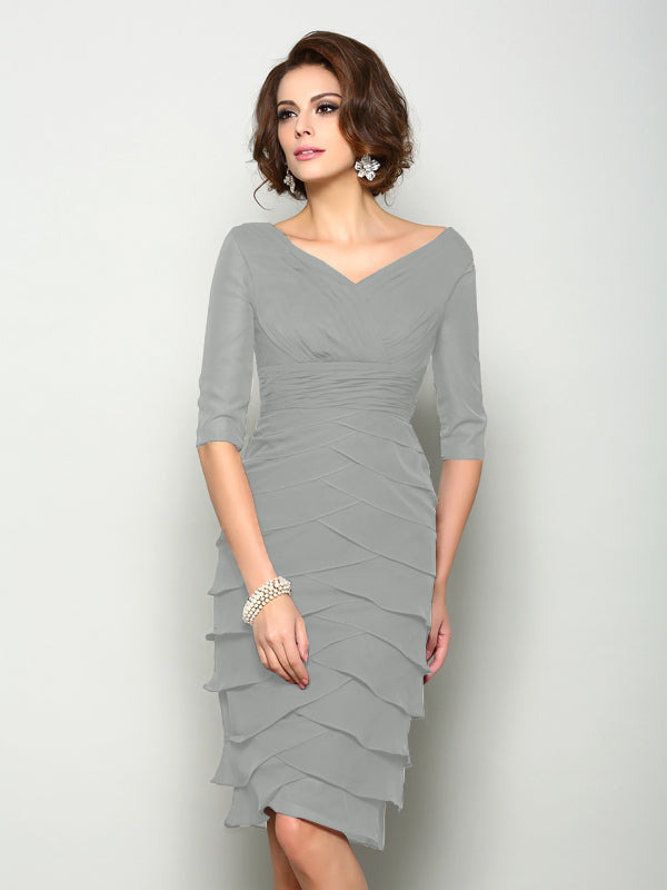 Violet Mae Silver front view mother of the bride dress