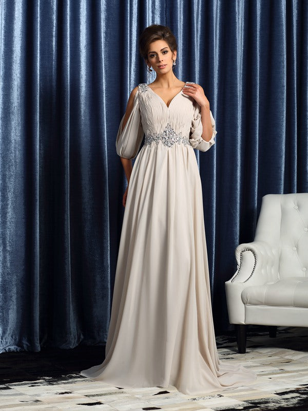Zinnia Elise Ivory front view mother of the bride dress