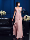 Felicity Pearl Pearl Pink front view mother of the bride dress
