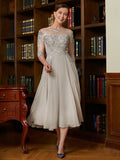 Leah Grace Blush front view mother of the bride dress