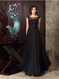 Odette Marie Black front view mother of the bride dress