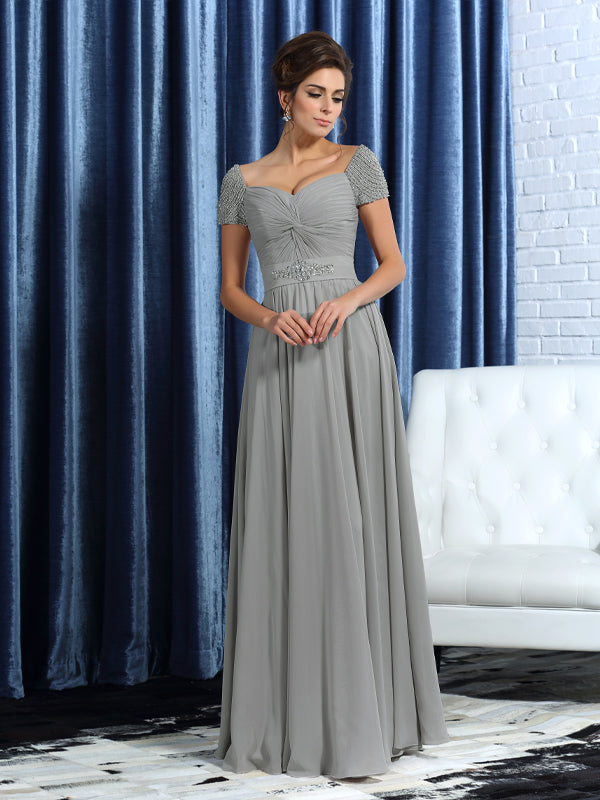 Sarah Pearl Grey front view mother of the bride dress
