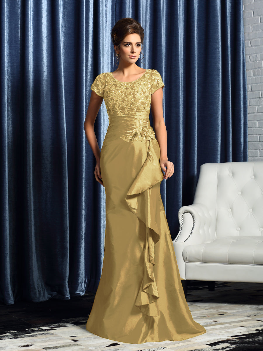 Louisa Marie Red front view mother of the bride dress