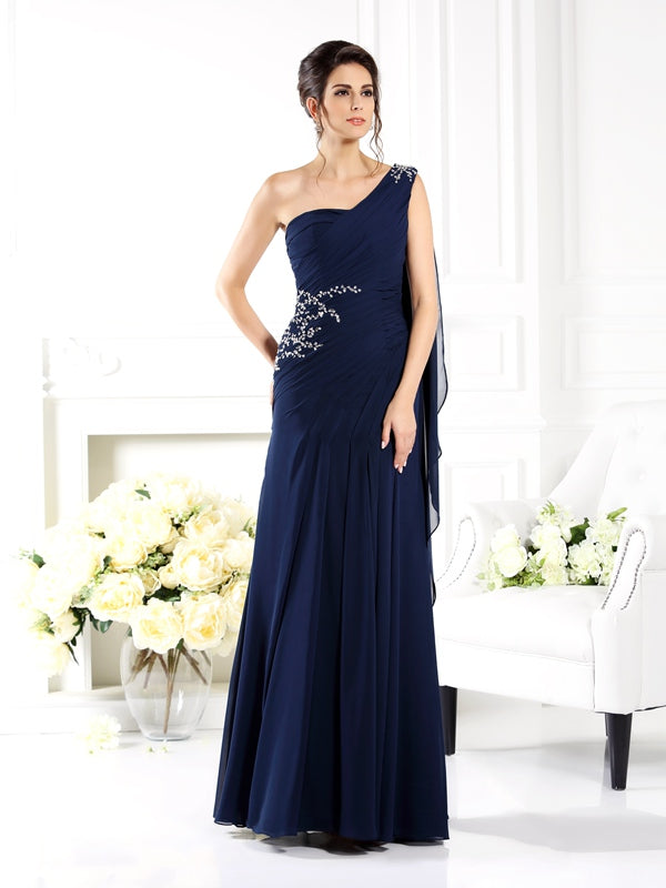 Rosalind Mae Navy Blue front view mother of the bride dress