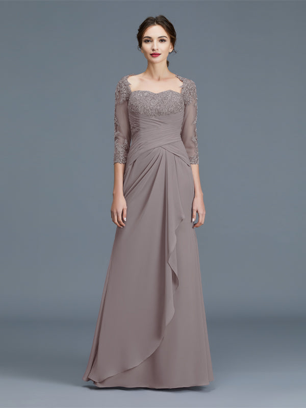 Sylvia Pearl Lilac front view mother of the bride dress