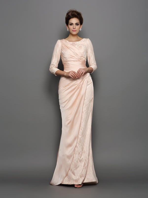Camille Elise Silver front view mother of the bride dress