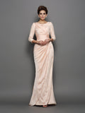 Camille Elise Silver front view mother of the bride dress