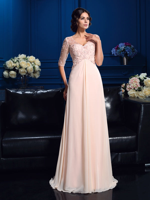 Bridget Claire Rose Pink front view mother of the bride dress