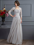 Theresa Rose Silver front view mother of the bride dress