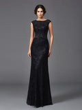 Ruth Grace Black front view mother of the bride dress