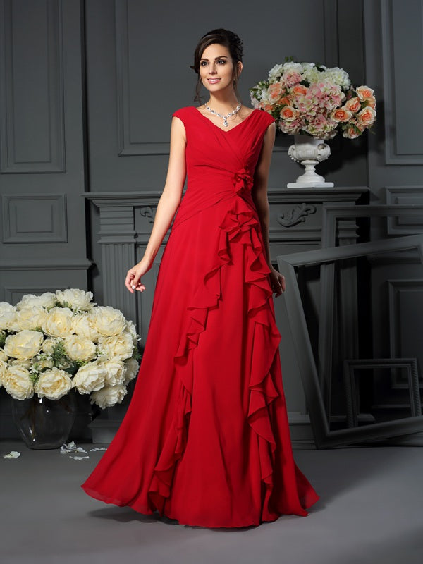 Paige Mae Burgundy front view mother of the bride dress