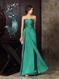 Ursula Claire Hunter Green front view mother of the bride dress